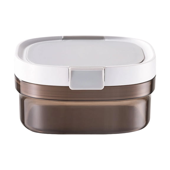 Airtight Food Storage Container with Spoon,Transparent Milk Powder Container,Moisture Proof Sugar Canister for Protein Powder Sugar Flour Cereal,a Convenient Food Storage Container for Pantry