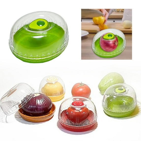 Airtight Food Storage Container for Fruits Vegetables Onions Portable Refrigerator Organizer with Lid Keep Fresh Kitchen