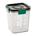 thumbnail image 1 of Airtight Food Storage Container with Lid | Clear Cereal & Pantry Organizer for Flour, Sugar, Rice, Nuts | Green PET/TPR | Leak-Proof & Stackable, 1 of 7