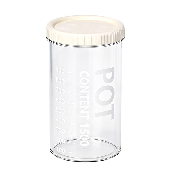 Airtight Food Storage Container with Lid, Reusable Plastic Jar for Meal Prep Snacks Leftovers, Dishwasher Freezer Safe