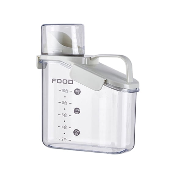 Airtight Food Storage Container with Lid for Kitchen Grains Flour and Dry Goods BPA Free Clear Plastic Moisture Proof Bin 10×8×12 Inch