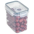thumbnail image 1 of Airtight Food Storage Containers 1-Piece – Clear Plastic Canisters with Locking Lids, Pantry and Kitchen Organization for Cereal Flour and Snacks Stackable Dishwasher-Safe, 1 of 3