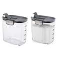 thumbnail image 1 of Airtight Food Storage Containers, 2-Piece Set - ProKeeper+ Baker's Kitchen Organization for Sugar, 2.5 Quart - Clear Plastic Canister with Magnetic Accessories, 1 of 3