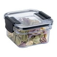 thumbnail image 1 of Airtight Food Storage Containers, 4-Piece Kitchen Pantry Organizers Set, Clear Plastic Canisters with Locking Lids, Stackable Design for Dry Food, Snacks, and Counter Space Saving, 1 of 11