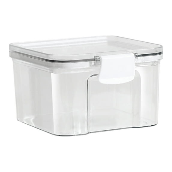 Airtight Food Storage Containers Clear Plastic Kitchen Canisters Food Grade Pantry Organization Stackable Dry Food Jars