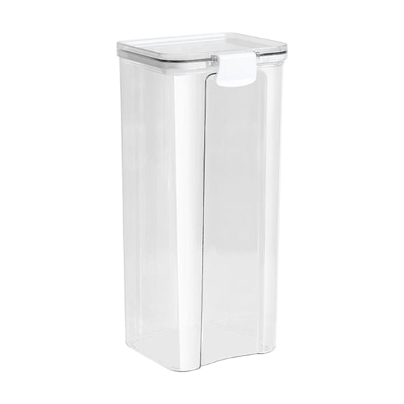 Airtight Food Storage Containers Clear Plastic Kitchen Canisters Food Grade Pantry Organization Stackable Dry Food Jars