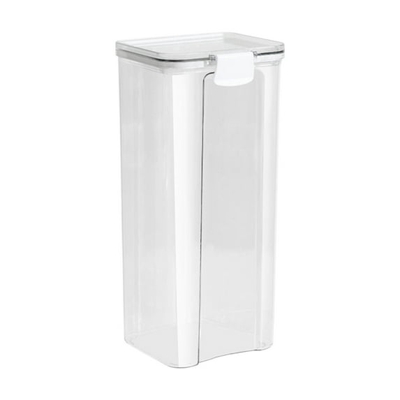 Airtight Food Storage Containers Clear Plastic Kitchen Canisters Food Grade Pantry Organization Stackable Dry Food Jars