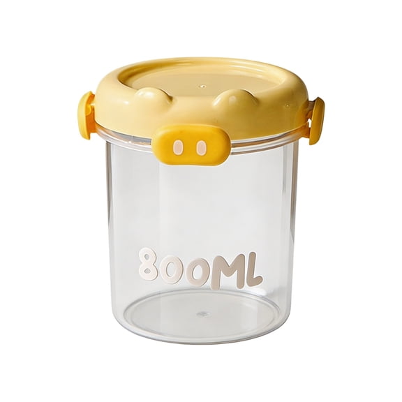 Airtight Food Storage Containers - Clear, Stackable Grain Jars with Sealed Lids, Food-Grade Odorless Materials, Moisture-Proof for Rice, Flour, Beans Clear