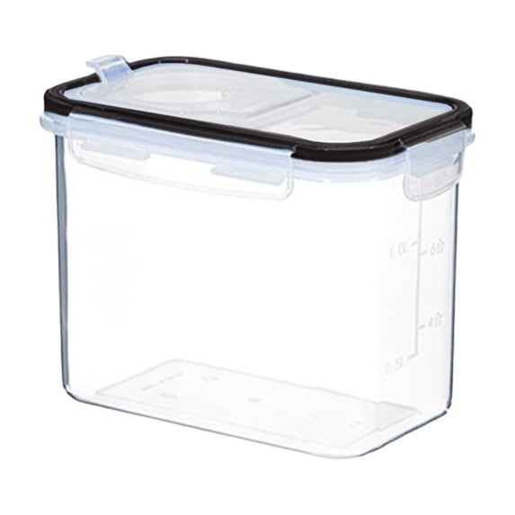 Airtight Food Storage Containers - Leak-Proof Dry Food Canisters with Clear View, Wide Mouth, and Stackable Design for Kitchen Pantry Organization and Freshness Preservation