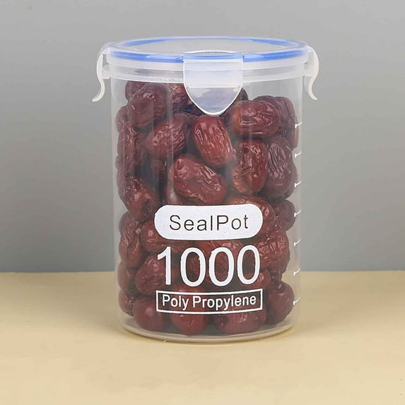 Airtight Food Storage Containers with Lids,Air Tight Lid Easy Lock Top Plastic Canister Jar for Kitchen Pantry Organization Sugar Flour Rice Oat Protein Baking Powder Pet Treat Organizer