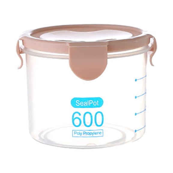 Airtight Food Storage Containers with Lids Airtight – Kitchen Transparent Spices Bean Tea Grain Storage Box Air Tight Snacks Pantry - Clear Plastic BPA-Free - Keeps Food Fresh & Dry