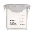 thumbnail image 1 of Airtight Food Storage Containers with Lids, Clear Pantry Canister Set for Kitchen Organization, Stackable Organizers for Flour, Sugar, Cereal, Rice, BPA Free Plastic,650ml, 1 of 1