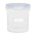 thumbnail image 1 of Airtight Food Storage Containers with Lids, Clear Plastic Cylinder Dry Food Storage Canisters for Kitchen & Pantry Organization Flour, Sugar and Cereal, 1 of 7