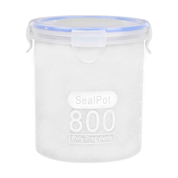 Airtight Food Storage Containers with Lids, Clear Plastic Cylinder Dry Food Storage Canisters for Kitchen & Pantry Organization Flour, Sugar and Cereal