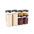 thumbnail image 1 of Airtight Food Storage Containers with Lids - Furein 6Ppcs Plastic Kitchen & Pantry Organizers Canister Set for Flour, Sugar, Dry Food | BPA-Free Kitchen Storage Containers, 1 of 7