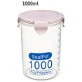 thumbnail image 1 of Airtight Food Storage Containers With Lids,Plastic Kitchen And Pantry Organization Canisters,Round Kitchen Storage Jars Containers For Cereal, Dry Food, Coffee,Rice,Snacks,Flour And Sugar,Pink, 1 of 7