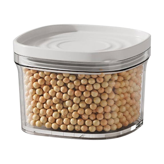 Airtight Food Storage Containers, Plastic Kitchen Canisters for Grains Coffee and Spices, Mechanical Seal Preserves Freshness, Easy Pour Design, BPA-Free and Dishwasher Safe