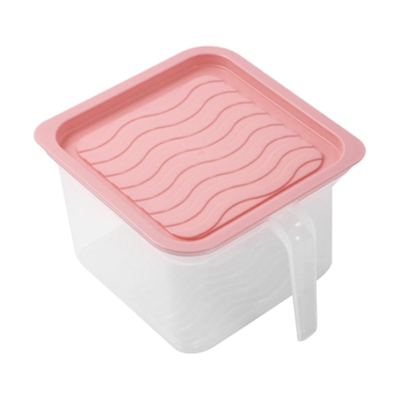 Airtight Food Storage Containers, Plastic Kitchen Storage Canisters with Handle, Pantry Organization Containers Leak Proof Stackable Jars for Dry Food and Cereal