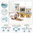 thumbnail image 1 of Airtight Food Storage Containers, Plastic Stackable Canisters, 2 Cup Capacity, for Kitchen Pantry Organization and Refrigerator Leftovers, Small Blue, by FAJHHA, 1 of 8
