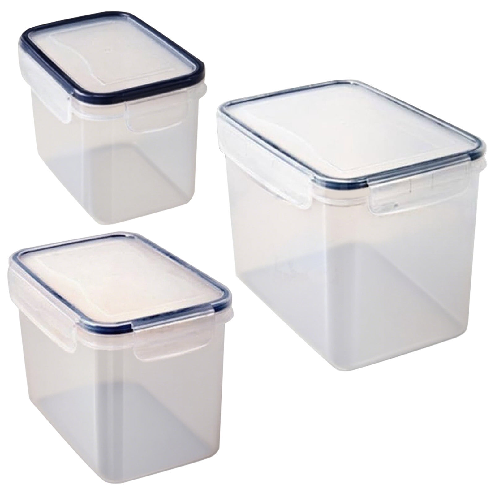 Airtight Food Storage Containers for Rice & Cereal - Large Capacity Kitchen Organizers with Locking Lids,Stackable Pantry Containers for Flour,Sugar & Dry Goods