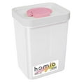 thumbnail image 1 of Airtight Food Storage Containers Set of 3 Stackable Kitchen Pantry Organization Canisters with Locking Lids for Flour, Sugar, Rice & Dry Goods Freshness Preservation, UKHBMC | L3, Pink, 1 of 8