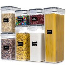 12 PACK Airtight Food Storage Containers, Plastic Canisters for Kitchen ...