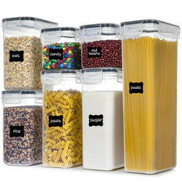 Vivostore Airtight Food Storage Containers with Lids Set - 2 PC Set 2 QT&09QT - BPA Free - Push to Open Design 100% Leakproof Plastic Stor