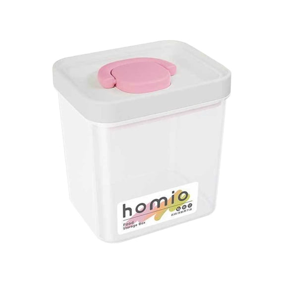 Airtight Food Storage Containers | Set of 1 Stackable Kitchen Canisters for Flour, Sugar, & Dry Goods | Plastic | Size L