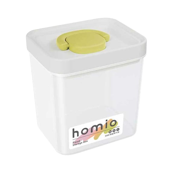Airtight Food Storage Containers | Set of 1 Stackable Kitchen Canisters for Flour, Sugar, & Dry Goods | Plastic | Size L