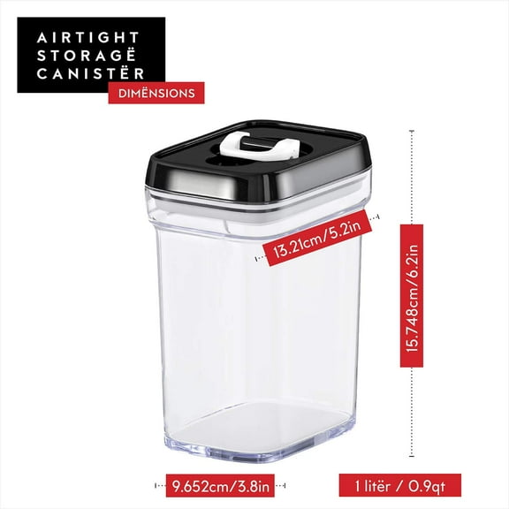 Airtight Food Storage Containers with Lids – 6 Piece Set