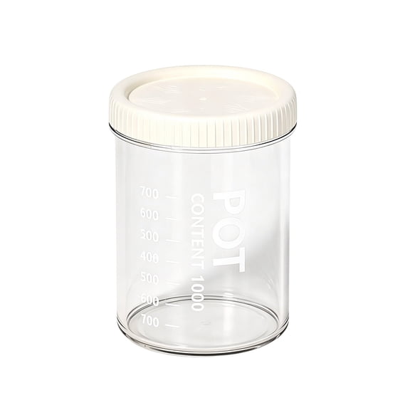 Airtight Food Storage Containers with Lids Plastic Reusable for Cereal Flour Rice Sugar Meal Prep Fridge White3