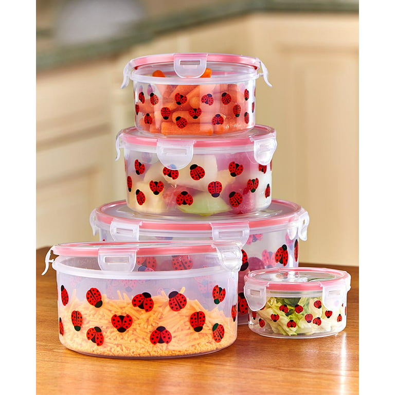 Airtight Food Storage Containers with Lids - Set of 5 – Round