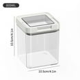 thumbnail image 1 of Airtight Food Storage Jars, Kitchen Pantry Organization Containers, Dry Food Storage Canisters, Transparent Plastic Canisters for Grains Flour Sugar, Stackable Lids,, 1 of 2