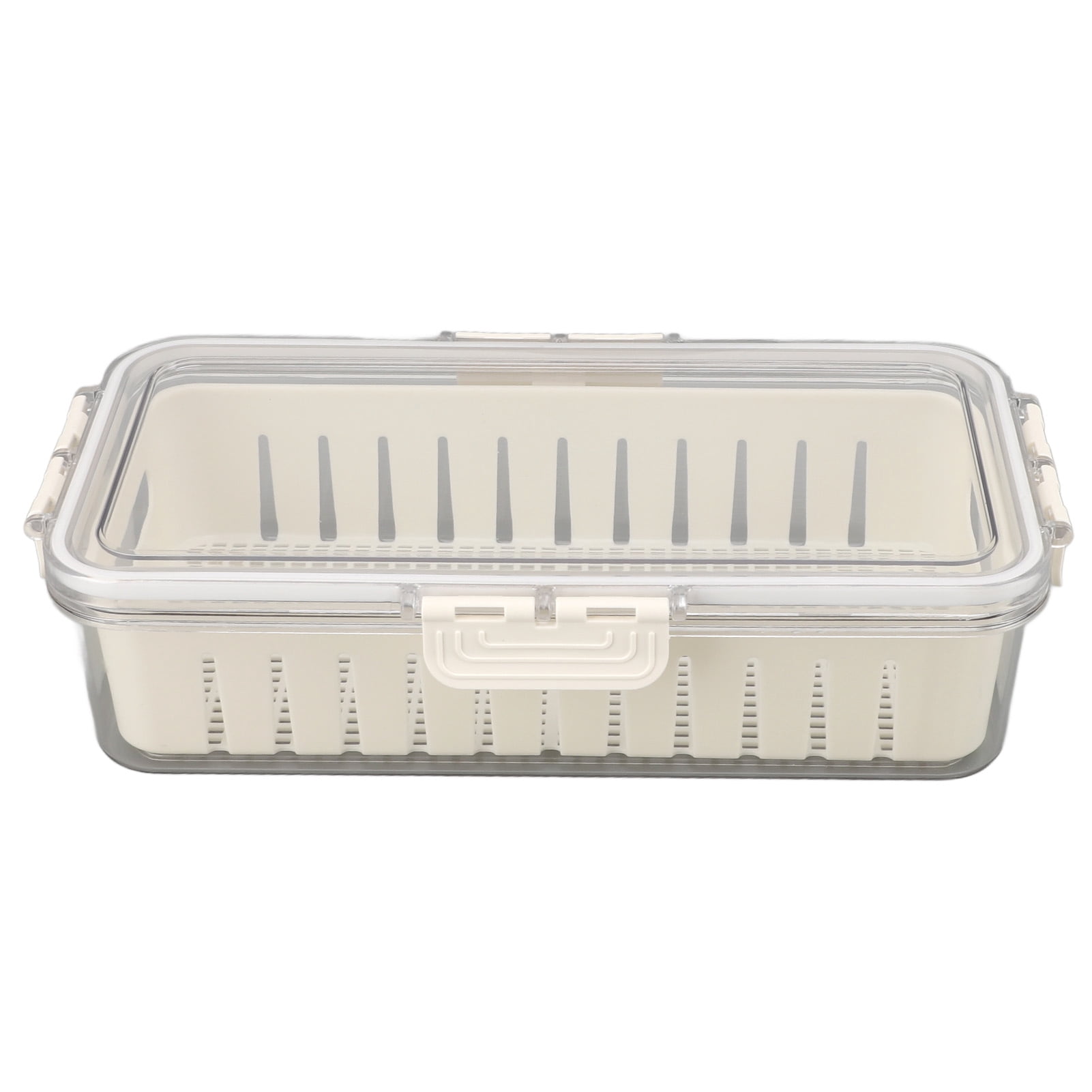 Airtight Fridge Containers with Drainer Basket, Keep Food Odor,Free ...