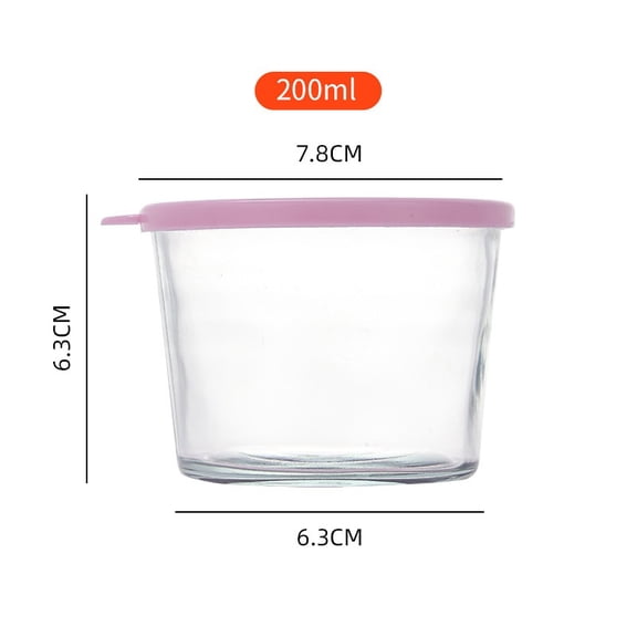 Airtight Glass Food Storage Jars Set of 2  Round Sealed Containers for Pickles, Kimchi, Sauerkraut, Pantry Organization, Fermentation & Dry Goods