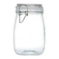 thumbnail image 1 of Airtight Glass Jars with Lids Wide Mouth - Leakproof Food Storage Containers for Coffee, Sugar, Cereal, Snacks, Pickles & Pantry Organization - Clamp Seal Preservation Canisters, 1 of 3