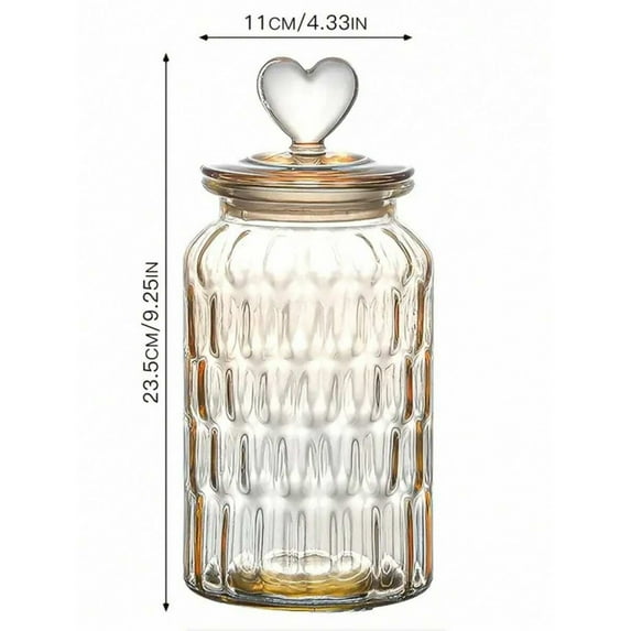 Airtight Glass Kitchen Jars 3-Piece Set - Classic Mason Style with Secure Lids, Food Storage for Sugar, Flour, Rice, Spices & Baking Essentials