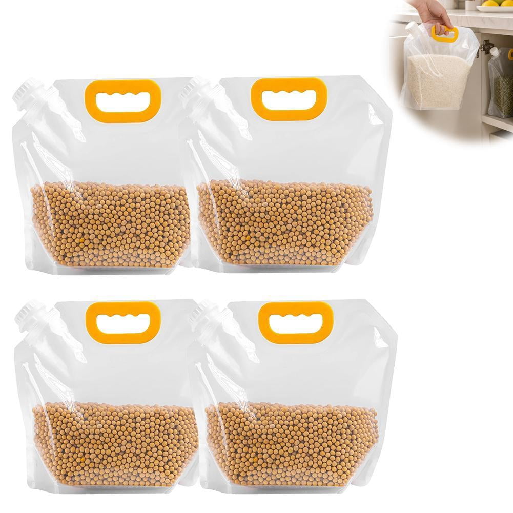 Airtight Grain Storage Bags with Handle,10L Large Capacity Cereal ...