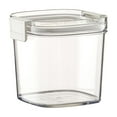 thumbnail image 1 of Airtight Grain Storage Jars, Double Sealed Kitchen Food Containers, Transparent Plastic Design for Pantry Organization, Stackable Dry Goods Canisters, 1 of 11