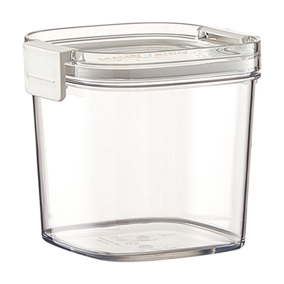 Airtight Grain Storage Jars, Double Sealed Kitchen Food Containers, Transparent Plastic Design for Pantry Organization, Stackable Dry Goods Canisters