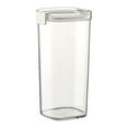 thumbnail image 1 of Airtight Grain Storage Jars, Double Sealed Kitchen Food Containers, Transparent Plastic Design for Pantry Organization, Stackable Dry Goods Canisters, 1 of 11