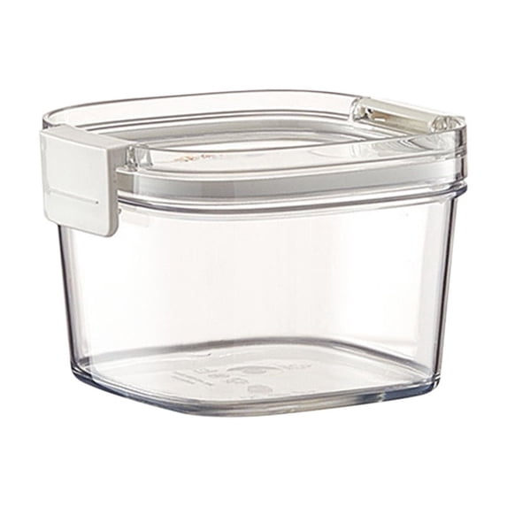 Airtight Grain Storage Jars, Double Sealed Kitchen Food Containers, Transparent Plastic Design for Pantry Organization, Stackable Dry Goods Canisters