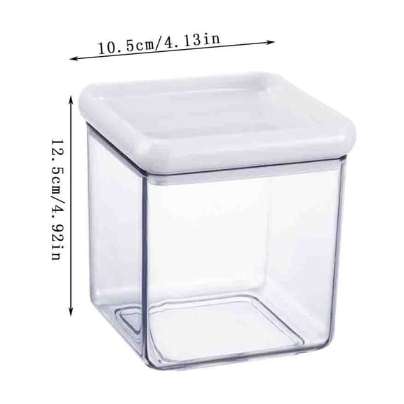 Airtight Jars with Lids,Clear Candy Canister,Jar Storage Container Food,Storage Jar Refrigerator Fresh-keeping Box Storage Box Household Cereals Kitchen Snacks Food Cereals Sealed Jar
