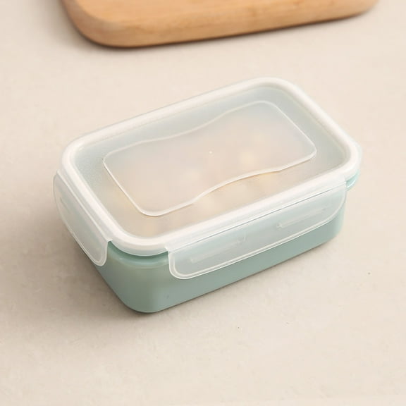 Airtight Kitchen Crisper Jar Refrigerator Cereals Snack Lunch Food Storage Container, 5.51*3.74*2.05 inch, Blue