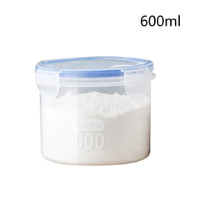 Airtight Kitchen Storage Containers - Flour, Grains & Dry Food | BPA-Free Plastic, Secure Lock Lids