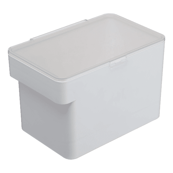 Yamazaki Home Airtight Pet Food Storage Container - Cat And Dog Food Holder Bin With Transparent Lid And Handle, Plastic, Medium, 8 lbs. | 1.6 gallons | 6 quarts, Airtight, Sloped Interior, Handle