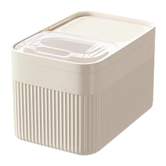 Airtight Pet Food Storage Container, 8.78X12.2X8.27inch Large Capacity Bin for Dog Cat Kibble, Clear Stackable Container for Dry Food Pantry Organization, Food Container Storage Bin