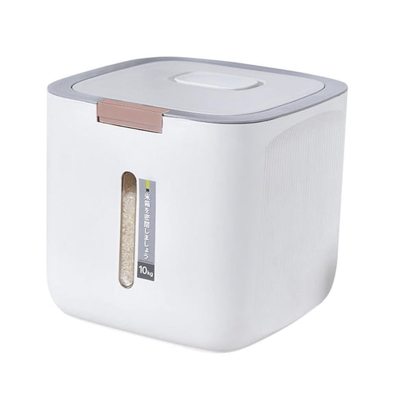 Airtight Pet Food Storage Container - Cat And Dog Food Holder Bin With Transparent Lid And Handle - Medium - Polypropylene - 6 Lbs