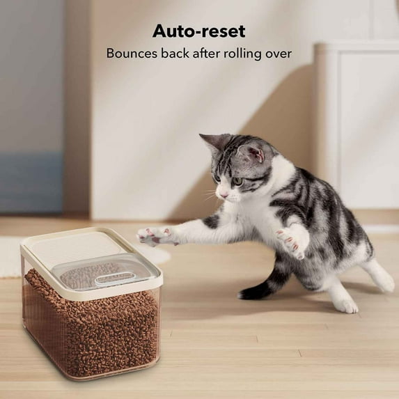 Airtight Pet Food Storage Container for Dog Cat Bird Food - Large Capacity Food Storage Bin with Locking Lid, Keep Dry Food Fresh, Moisture-Proof Translucent Pet Food Bucket for Treats & Grains