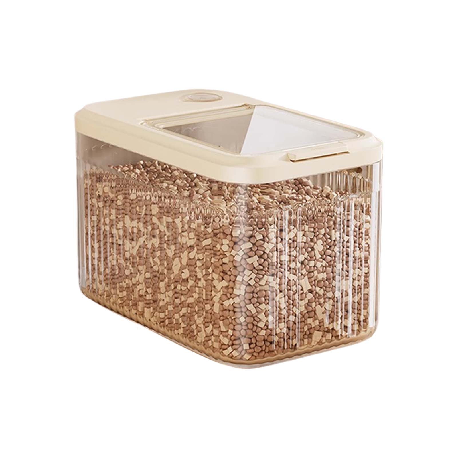 Airtight Pet Food Storage Container with Treat Dispenser Large Capacity ...